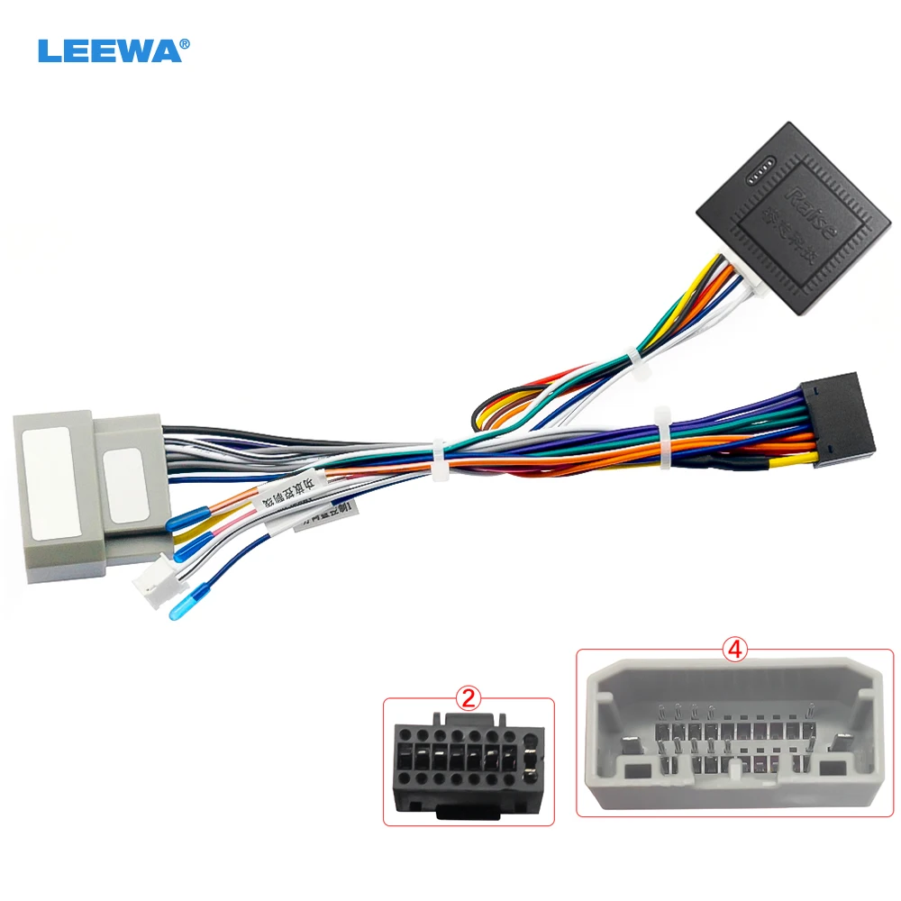 

LEEWA Car 16pin Android Wiring Harness With Canbus For Jeep Wrangler JK (2008–2018) Aftermarket Stereo Installation #CA6569