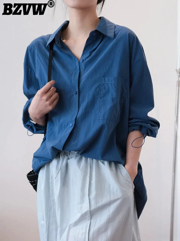 BZVW Fashion Drawstring Design Sunscreen Shirts For Women Lapel Single Breasted Casual Loose Blouses 2024 Summer New 26D8984
BZVW Fashion Drawstring Design Sunscreen Shirts For Women Lapel Single Breasted Casual Loose Blouses 2024 Summer New 26D8984