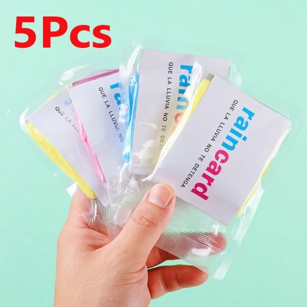 5PCS Waterproof Mini Card Raincoat Disposable Compression Portable Disposable Raincoat Convenient Portable Hooded Rain Cape
5PCS Waterproof Mini Card Raincoat Disposable Compression Portable Disposable Raincoat Convenient Portable Hooded Rain Cape