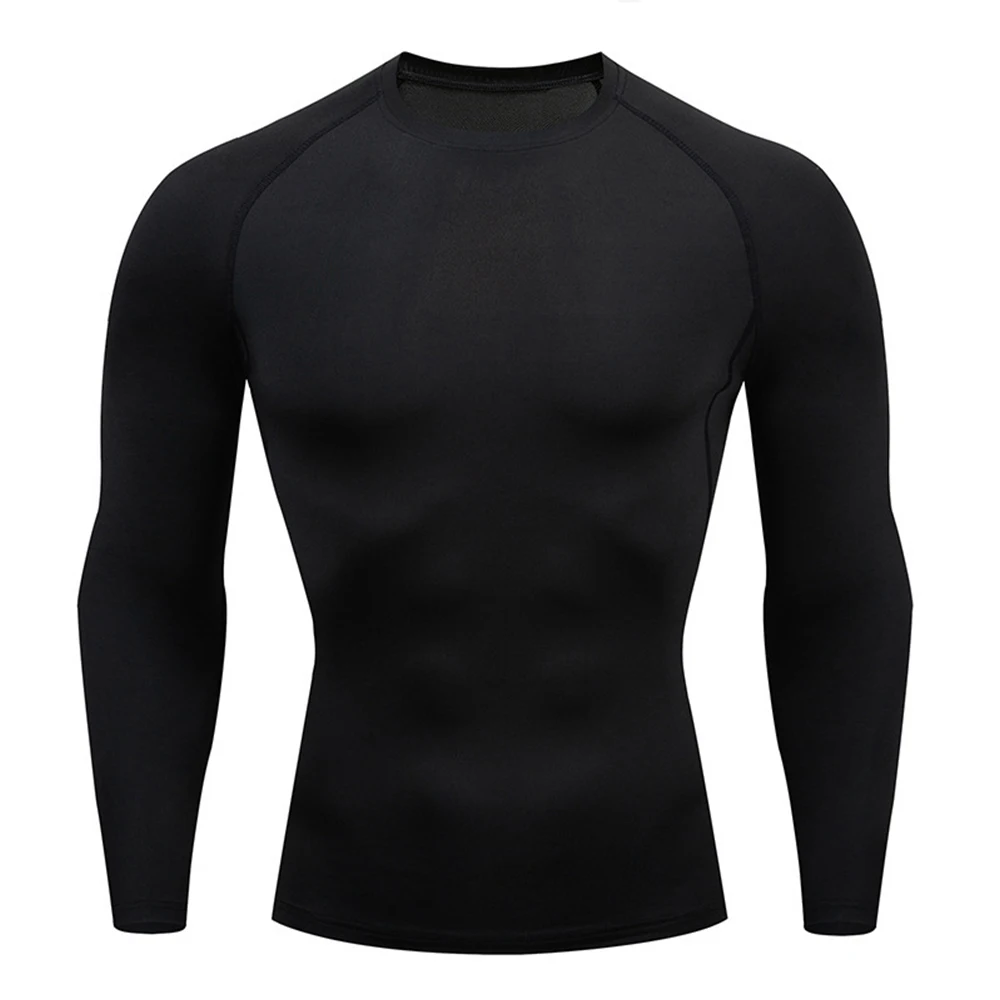 

Men's T Shirt Running Sports Men's Compression Workout Top Long Sleeve Quick Dry Tight Training Gym Sports Running Shirt Jersey