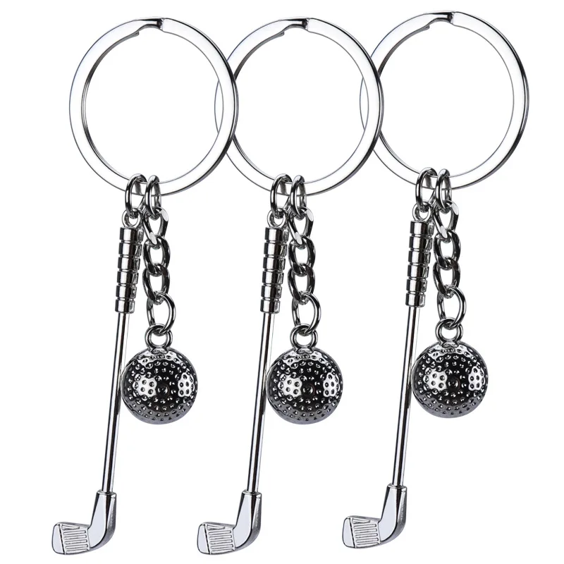 Silver Golf Club Ball Key Ring for Bag, Purse Pendant Decoration, Car Phone Key Chain Craft, Beautiful Gift, 1Set
Silver Golf Club Ball Key Ring for Bag, Purse Pendant Decoration, Car Phone Key Chain Craft, Beautiful Gift, 1Set