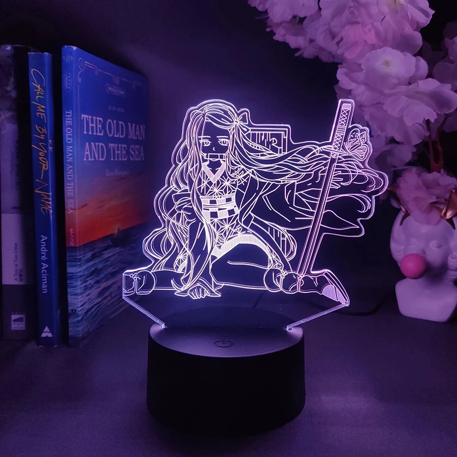 3d Светодиодная лампа для спальни, с изображением рассекающего демонов киметсу, no yaiba Nezuko Kamado, ночники для манги, аниме экшн-фигурки, украшение, рождественский подарок
3d Светодиодная лампа для спальни, с изображением рассекающего демонов киметсу, no yaiba Nezuko Kamado, ночники для манги, аниме экшн-фигурки, украшение, рождественский подарок
