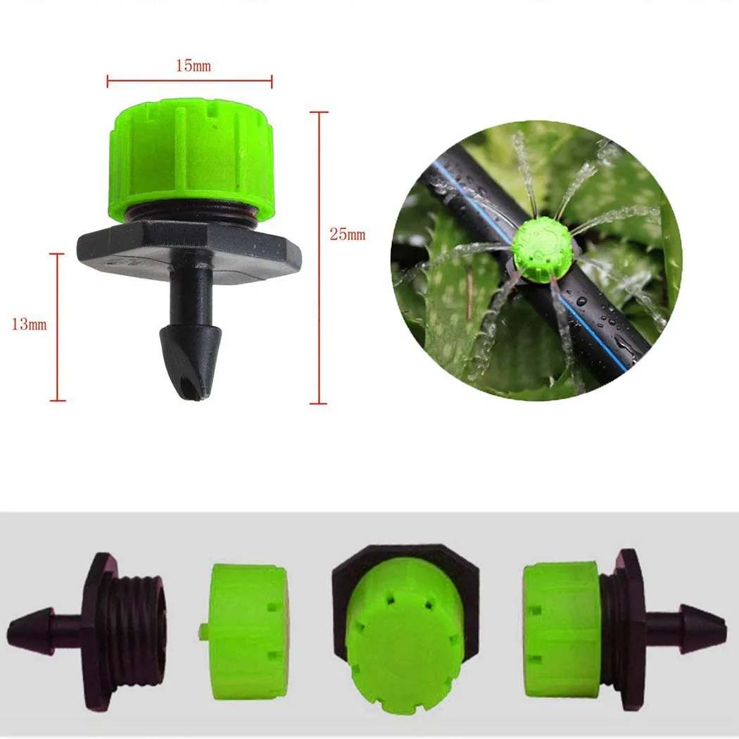 50PCS Adjustable Irrigation Sprinkler Garden Drip Emitters Micro Spray Rotating Plastic Micro Dripper For Agricultu
50PCS Adjustable Irrigation Sprinkler Garden Drip Emitters Micro Spray Rotating Plastic Micro Dripper For Agricultu