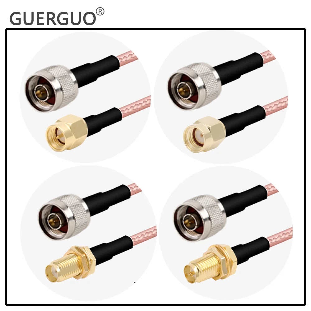 RF Coaxial RG316 Cable L16 N Male to RP SMA Male Female Conncetor Low Loss 50 Ohm for 3G 4G Modem Antenna Extension Cord Jumper
RF Coaxial RG316 Cable L16 N Male to RP SMA Male Female Conncetor Low Loss 50 Ohm for 3G 4G Modem Antenna Extension Cord Jumper