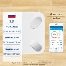 Bluetooth Weight Scale Floor Electronic Bathroom Scale High Precision Scales LED Dispaly BMI Body Fat Muscle Mass Analyzer White
Bluetooth Weight Scale Floor Electronic Bathroom Scale High Precision Scales LED Dispaly BMI Body Fat Muscle Mass Analyzer White