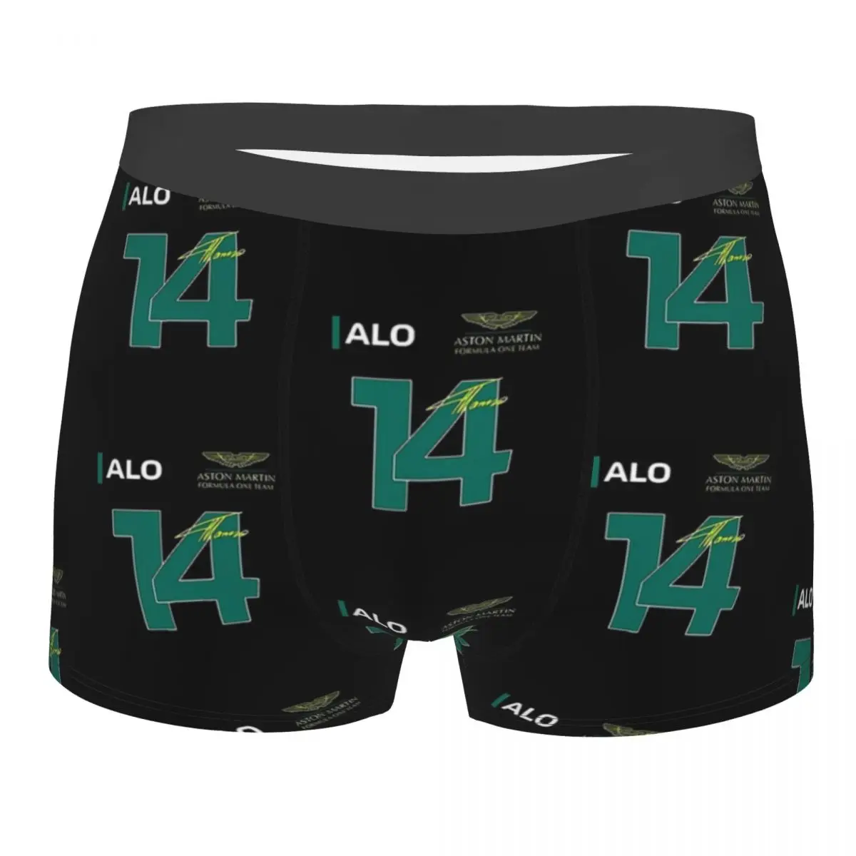 

Fernando Alonso 14 F1 - Formula One1 Men Boxer Briefs Underpants Highly Breathable High Quality Birthday Gifts