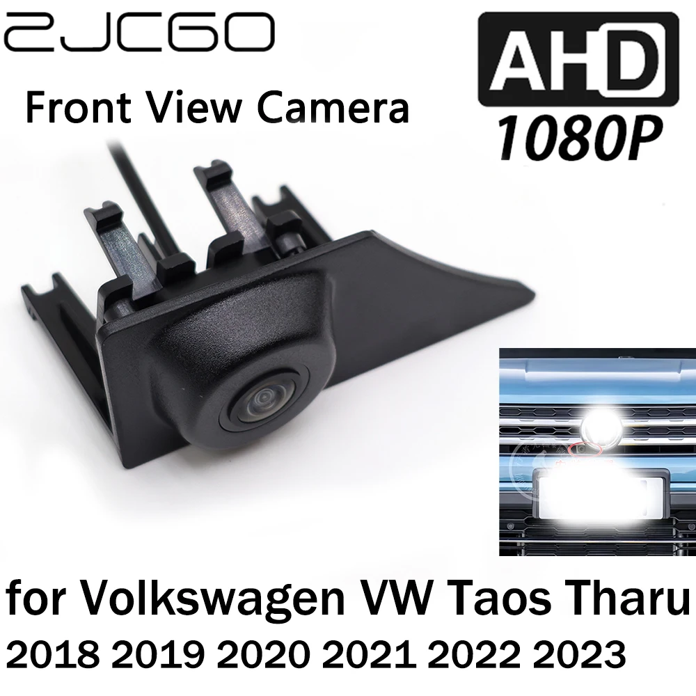 

ZJCGO Car Front View LOGO Parking Camera AHD 1080P Night Vision for Volkswagen VW Taos Tharu 2018 2019 2020 2021 2022 2023