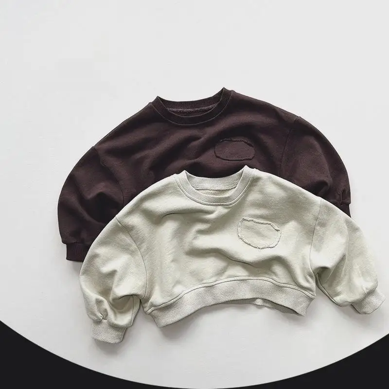 2025 Autumn New Children Long Sleeve Sweatshirt Fashion Girl Short Hoodie Kids Casual Tops Cotton Baby Toddler Clothes 1-6year 8 S9d0406e04eb44506999b0e72a954f42fg