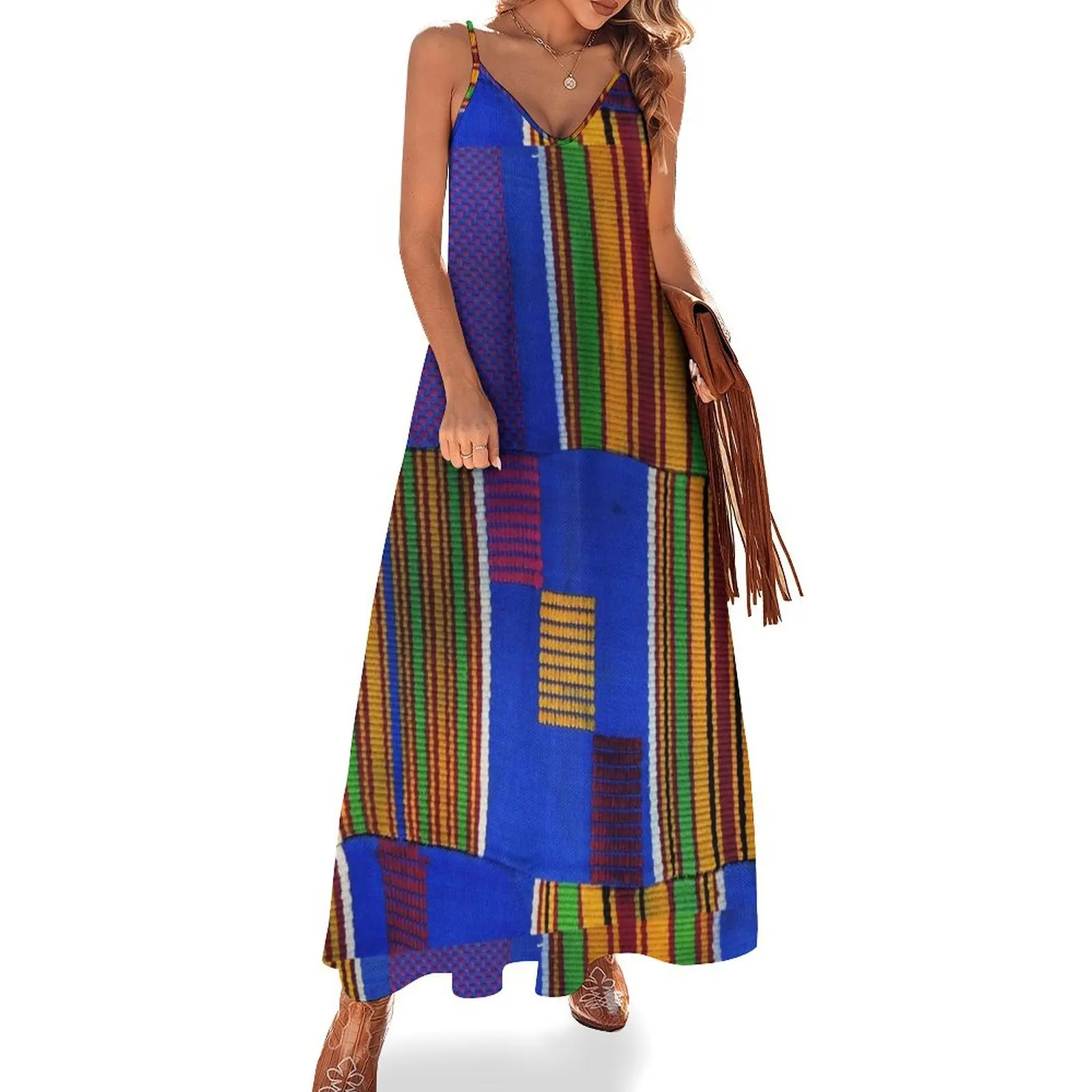 Kente Cloth Ghana West African Print Sleeveless Dress dresses for women 2024 Dress for girls
Kente Cloth Ghana West African Print Sleeveless Dress dresses for women 2024 Dress for girls
