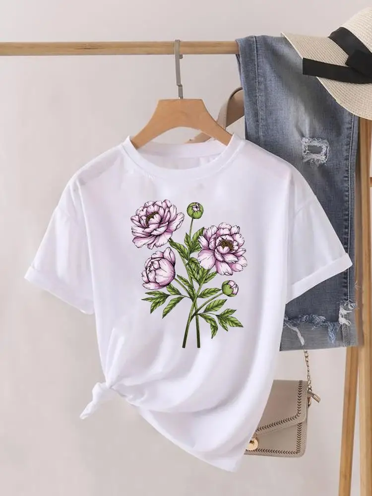 Short Sleeve Flower Sweet 90s Trend Style Print Fashion Graphic T-shirt Women Top Lady Female Shirt Tee O-neck Clothing Clothes
Short Sleeve Flower Sweet 90s Trend Style Print Fashion Graphic T-shirt Women Top Lady Female Shirt Tee O-neck Clothing Clothes