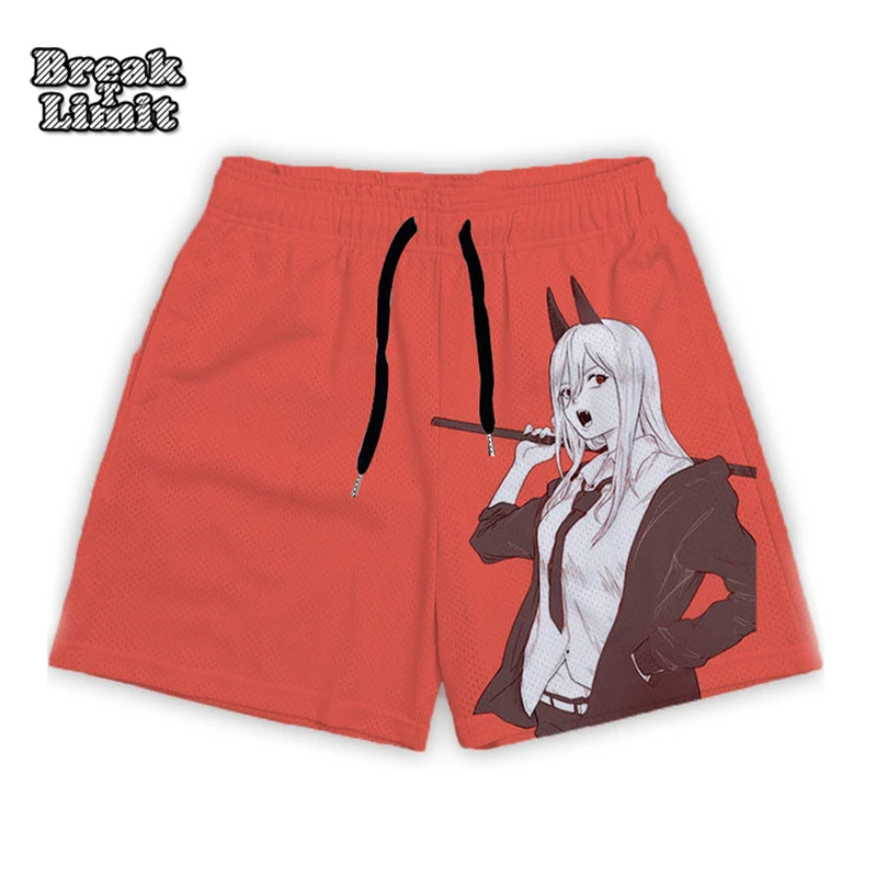 Anime Chainsaw Man Men Gym Shorts Makima Denji Pattern Mesh Breathable Summer Casual Outdoor Running Sports Workout Shorts
Anime Chainsaw Man Men Gym Shorts Makima Denji Pattern Mesh Breathable Summer Casual Outdoor Running Sports Workout Shorts