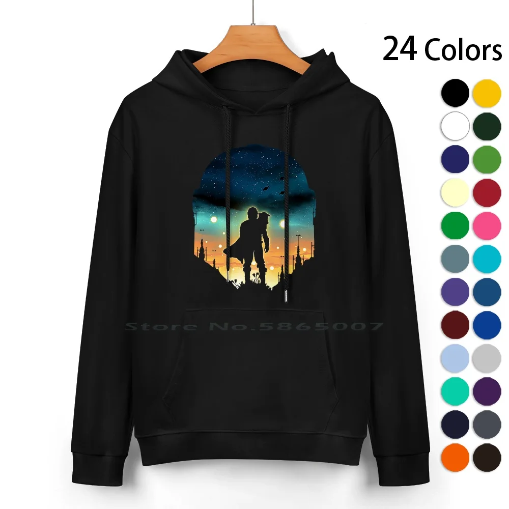 

This Is The Way Pure Cotton Hoodie Sweater 24 Colors I Hope You Like It This Is The Way Bounty Hunter Cosmos Galaxy Mando