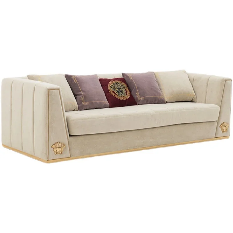 

Custom Italian deluxe sofa combination of Hong Kong style model room villa post-modern simple living room high-end furniture