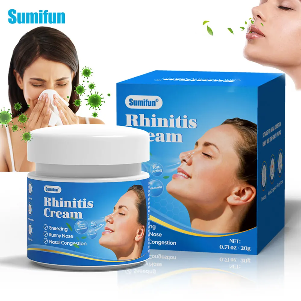 20G Rhinitis Nose Nasal Cream Allergic Sinusitis Cold Nasal Congestion Itchy Nos Sneezing Herbal Ointmen Sinuses Medical Plaster
20G Rhinitis Nose Nasal Cream Allergic Sinusitis Cold Nasal Congestion Itchy Nos Sneezing Herbal Ointmen Sinuses Medical Plaster