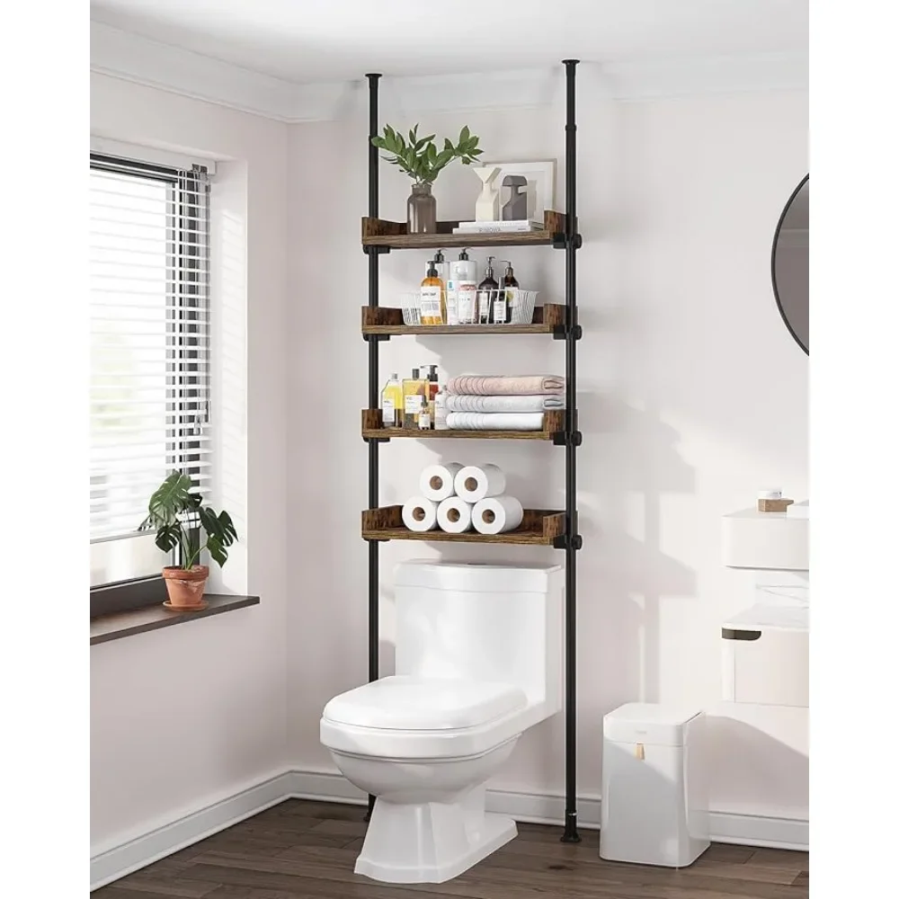 Narrow Cabinet Bathroom Storage Cabinet Over The Toilet Storage 4-Tier Adjustable Wood Shelves for Small Rooms Saver Space Rack
Narrow Cabinet Bathroom Storage Cabinet Over The Toilet Storage 4-Tier Adjustable Wood Shelves for Small Rooms Saver Space Rack