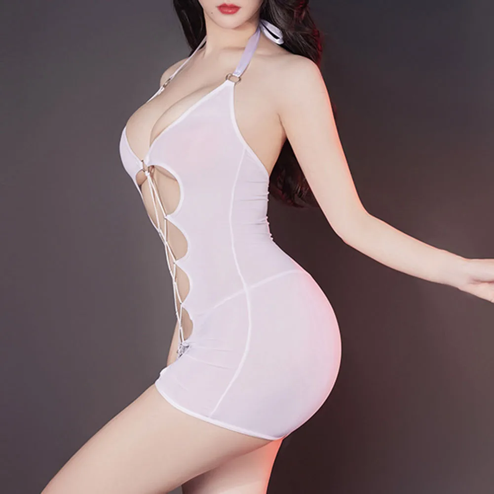 Sexy Lingerine Sets Outfit Women Bandage Dresses Hollow Out V-Neck Tigth Bodycon Seductive See Though Clubwear Nightwear Uniform
Sexy Lingerine Sets Outfit Women Bandage Dresses Hollow Out V-Neck Tigth Bodycon Seductive See Though Clubwear Nightwear Uniform