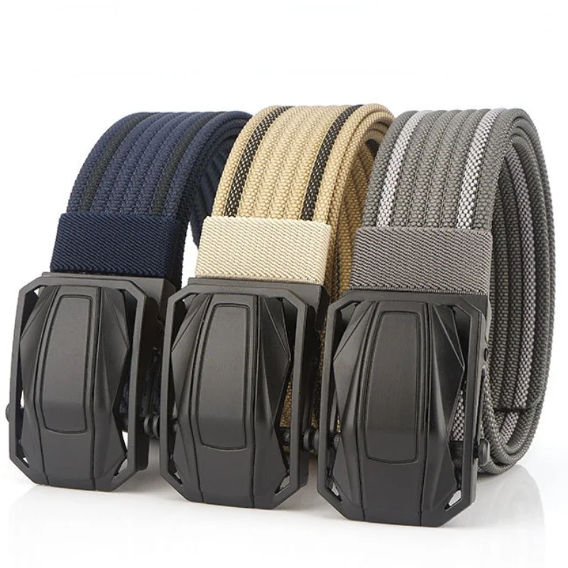 High QualityFashion Male Black Nylon Belt Outdoor Metal Automatic Buckle Canvas Belts Casual Pants Cool Wild luxury Waist Belts
High QualityFashion Male Black Nylon Belt Outdoor Metal Automatic Buckle Canvas Belts Casual Pants Cool Wild luxury Waist Belts