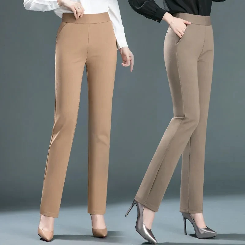 Plus Size Casual Leggings Womens Elastic High Waist Work Pants 2022 Spring Summer All-match Loose Drape Straight Trousers
Plus Size Casual Leggings Womens Elastic High Waist Work Pants 2022 Spring Summer All-match Loose Drape Straight Trousers