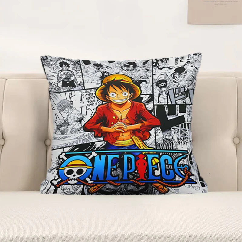 

Decorative Pillows for Sofa Luffy Pillow Hugs One Piece Cushions Pillowcase Cushion Cover Covers Luxury Cases Pillowcases Home