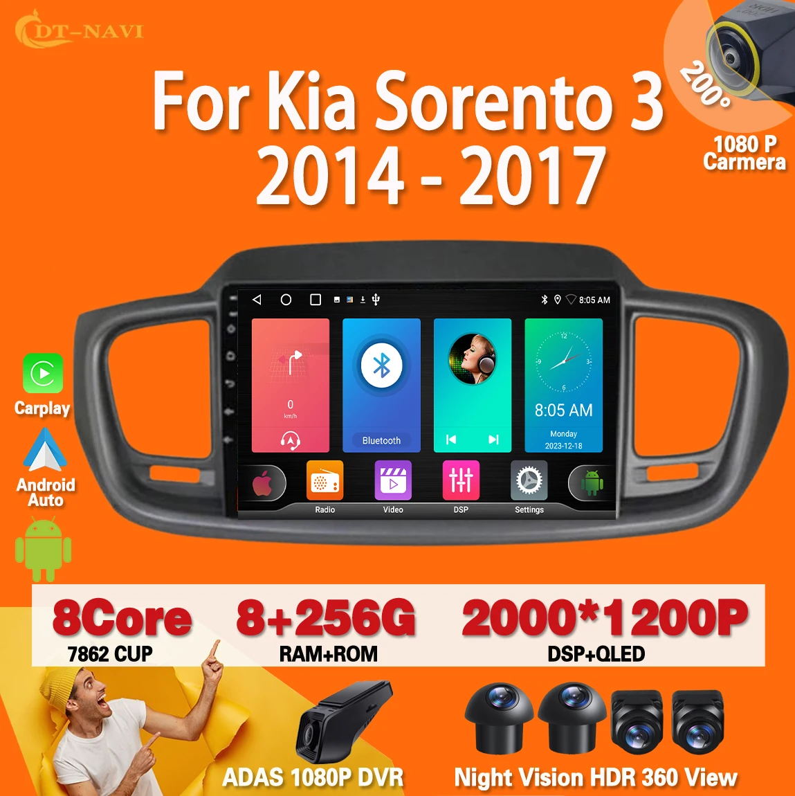 Android 13 для Kia Sorento 3 2014 - 2017 Carplay Авто Радио стерео Мультимедийный Плеер навигация GPS No 2din DVD 4G WIFI BT QLED
Android 13 для Kia Sorento 3 2014 - 2017 Carplay Авто Радио стерео Мультимедийный Плеер навигация GPS No 2din DVD 4G WIFI BT QLED