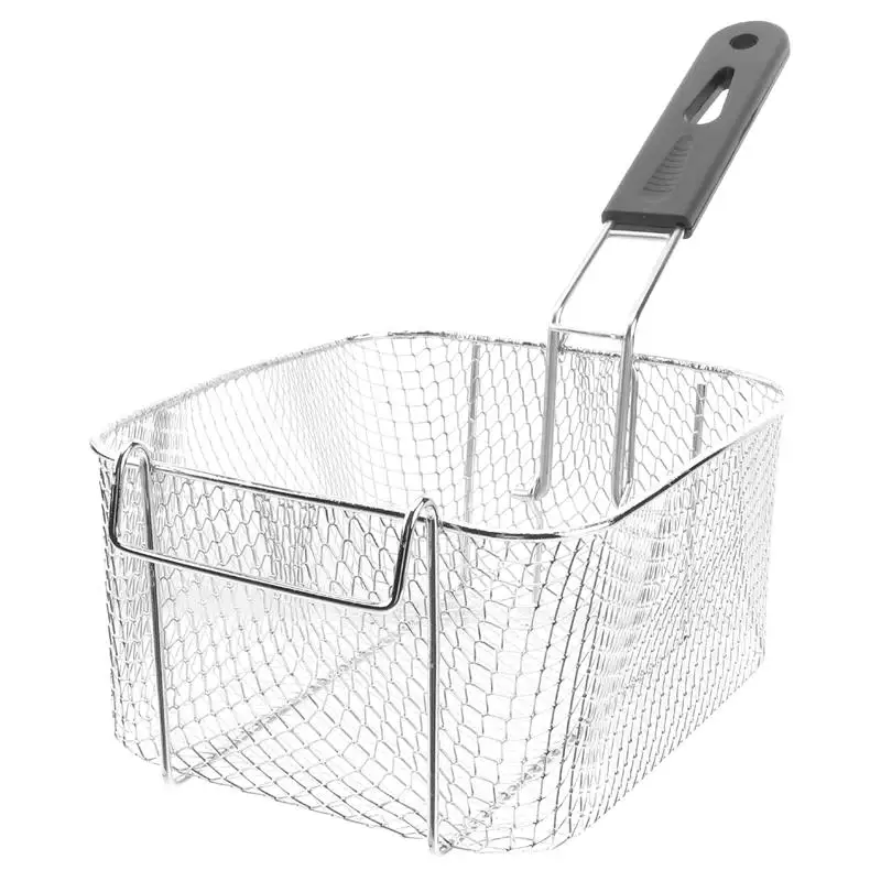 Stainless Steel Deep Turkey Fryer Basket Square French Turkey Fryer Basket Holder with Handle Wire Frying Strainer for Tableware
Stainless Steel Deep Turkey Fryer Basket Square French Turkey Fryer Basket Holder with Handle Wire Frying Strainer for Tableware