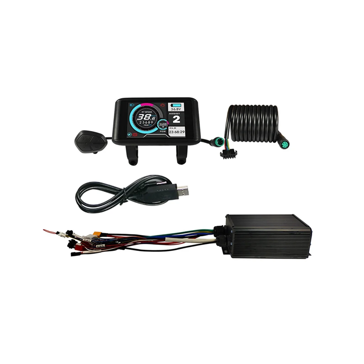Electric Bicycle 36V 48V 60V 72V Program 45A MQCON Sabvoton Controller Unlock Controller with UKC-1 Display and USB
Electric Bicycle 36V 48V 60V 72V Program 45A MQCON Sabvoton Controller Unlock Controller with UKC-1 Display and USB