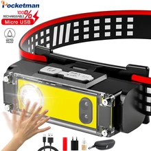 Powerful COB headlight waterproof household rechargeable headlamp led fishing glare long shot sensor headlight 18650 head lamp
Powerful COB headlight waterproof household rechargeable headlamp led fishing glare long shot sensor headlight 18650 head lamp