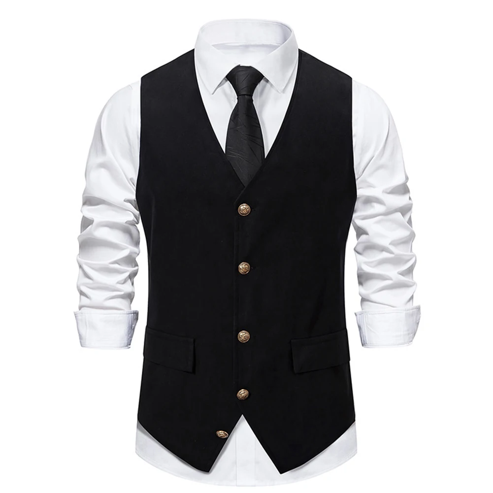 Vintage Formal Waistcoat Vest for Men Retro Business Button Up Top Plaid Wedding Smart Casual Sleeveless V Neck Top
Vintage Formal Waistcoat Vest for Men Retro Business Button Up Top Plaid Wedding Smart Casual Sleeveless V Neck Top