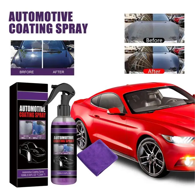 

100ml Car Ceramic Quick Coating Spray Nano Hydrophobic Body Polish Scratch Repair Removr Paint Protection Wax Spray Car Accessoy