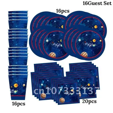 52pcs Galaxy Outer Space Solar System Planet Party 16 Guest Kids Birthday Party Disposable Tableware Paper Plates Cups Napkins
52pcs Galaxy Outer Space Solar System Planet Party 16 Guest Kids Birthday Party Disposable Tableware Paper Plates Cups Napkins