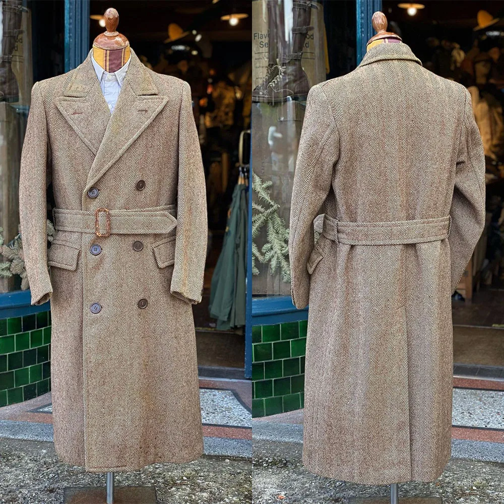 Пальто цвета хаки в елочку, мужской костюм, цельный Блейзер, двубортный пиджак с поясом, зимний теплый деловой Повседневный специальный пиджак 
Пальто цвета хаки в елочку, мужской костюм, цельный Блейзер, двубортный пиджак с поясом, зимний теплый деловой Повседневный специальный пиджак