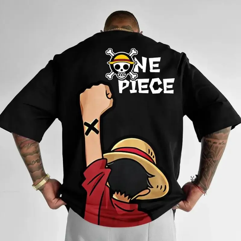Oversized Summer One Piece T-Shirt Luffy Zoro Anime Personality Print Heavyweight T-Shirt Cartoon Men's and Women's
Oversized Summer One Piece T-Shirt Luffy Zoro Anime Personality Print Heavyweight T-Shirt Cartoon Men's and Women's