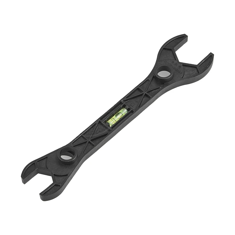 

Upgraded Double Headed Wrench with Bubble Level Bathroom Spanner Level Meter Quality Plastic Made Used for Home Industry