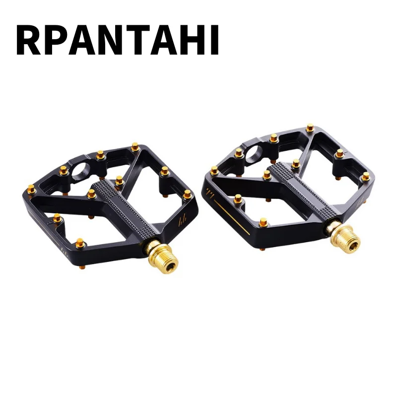 RPANTAHI Bicycle Pedal Stampes Flat Compatible with MTB/BMX Bike Gold Pedals Lightweight Aluminum Alloy Body Riding Parts
RPANTAHI Bicycle Pedal Stampes Flat Compatible with MTB/BMX Bike Gold Pedals Lightweight Aluminum Alloy Body Riding Parts