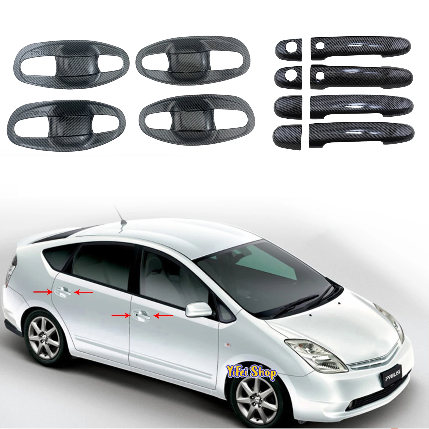 Car ABS Chrome Carbon Accessories 2005 2007 2008 2009 2010 For Toyota Prius MK2 XW20 20 Door Handle Bowl Cover Trim Paste Style
Car ABS Chrome Carbon Accessories 2005 2007 2008 2009 2010 For Toyota Prius MK2 XW20 20 Door Handle Bowl Cover Trim Paste Style