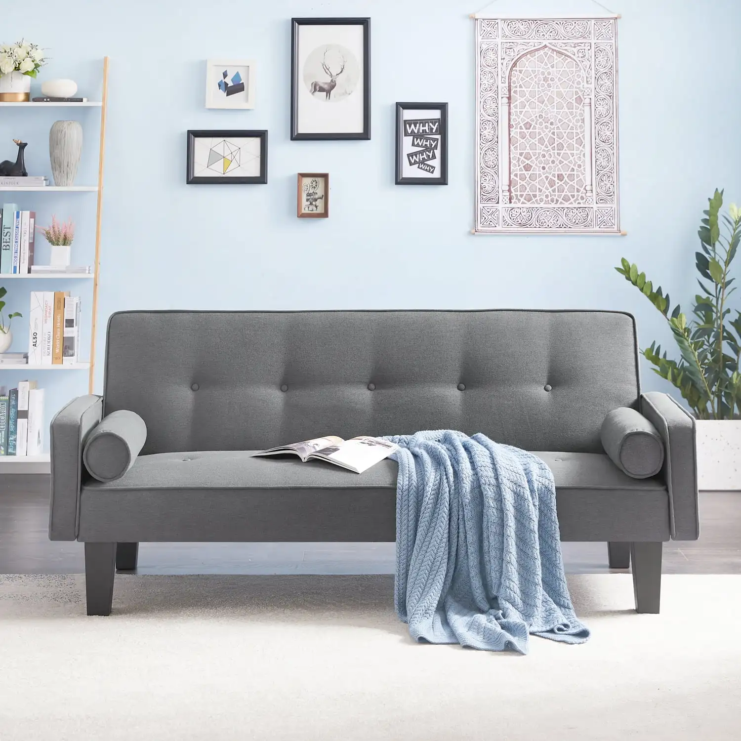 Диван-кровать Futon 72 дюйма, складной диван-футон с мягкой обивкой, кресло с откидывающейся спинкой, двухместное кресло-футон, съемные подлокотники
Диван-кровать Futon 72 дюйма, складной диван-футон с мягкой обивкой, кресло с откидывающейся спинкой, двухместное кресло-футон, съемные подлокотники