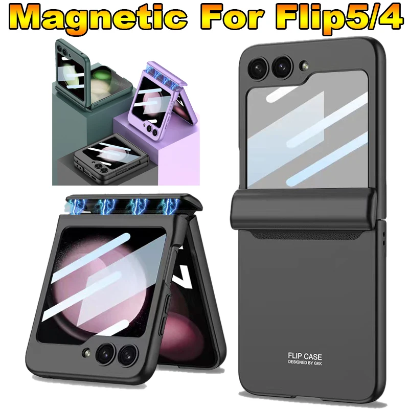 Magnetic Phone Case for Samsung Galaxy Z Flip5 Flip 4 5G Anti Fall Cover Back Case Anti Scratch Shell Protective Skin
Magnetic Phone Case for Samsung Galaxy Z Flip5 Flip 4 5G Anti Fall Cover Back Case Anti Scratch Shell Protective Skin