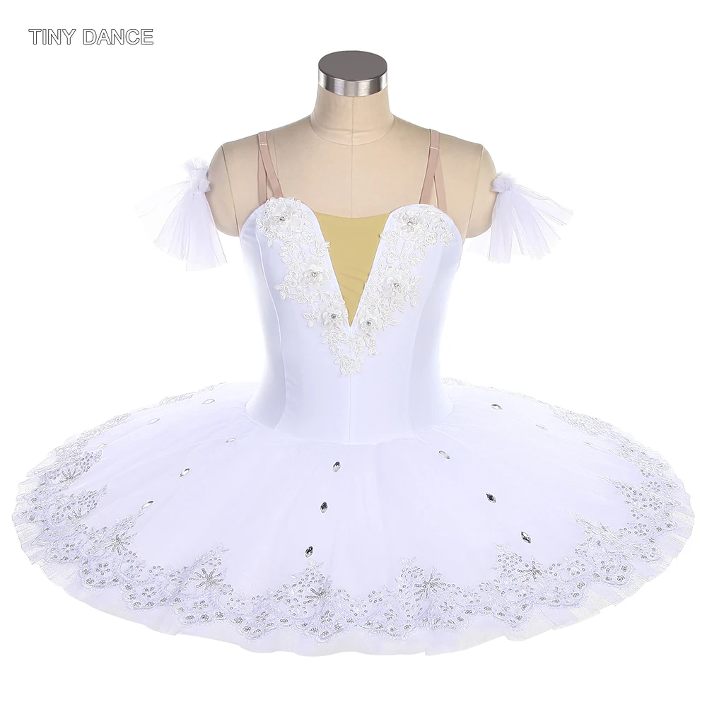 

White Professional Ballet Dance Tutu for Girls and Women Ballerina Performance Costumes Adult Stage Dancewear Classical Tutus