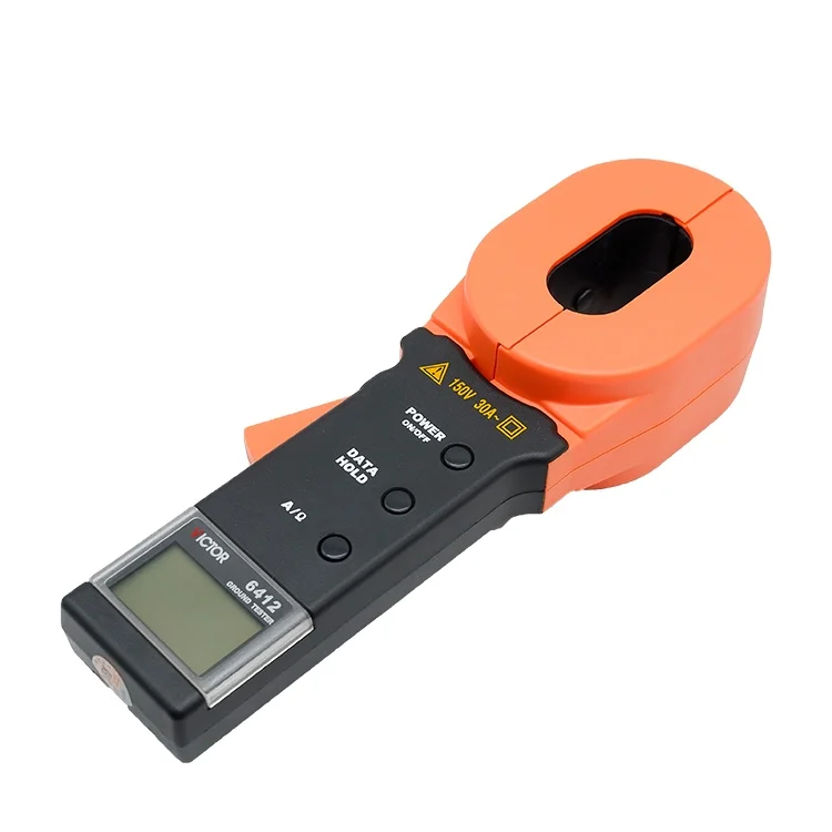 New 6412 Electric Manufacturer High Precision 1000 Ohm Portable Digital Clamp-on Ground Earth Resistance Tester
New 6412 Electric Manufacturer High Precision 1000 Ohm Portable Digital Clamp-on Ground Earth Resistance Tester