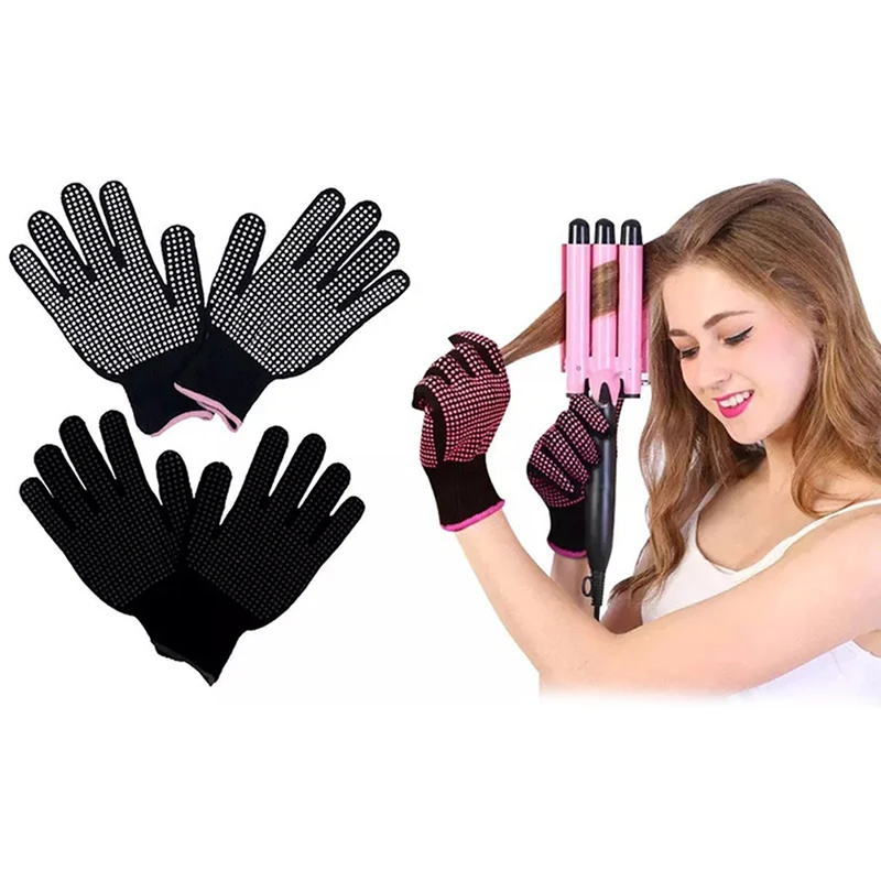 

1Pc ​Hair Straightener Perm Curling Hairdressing Heat Resistant Finger Glove Hair Care Styling Tools Thermal Styling Glove