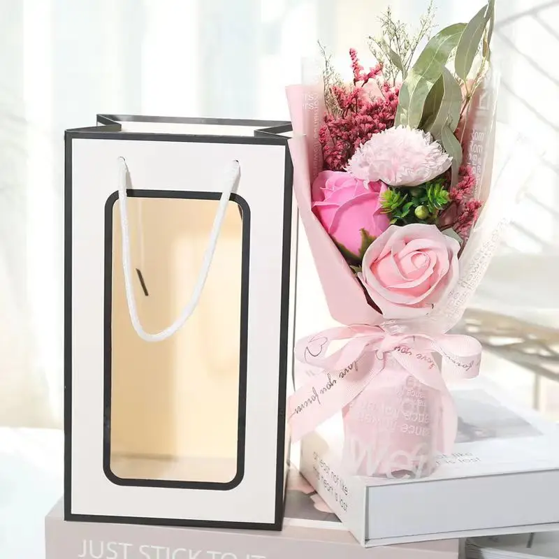 Creative Artificial Carnation Rose Soap Flower Bouquet for Valentines Mother's Day Girlfriend Birthday Gift Wedding Decoration
Creative Artificial Carnation Rose Soap Flower Bouquet for Valentines Mother's Day Girlfriend Birthday Gift Wedding Decoration