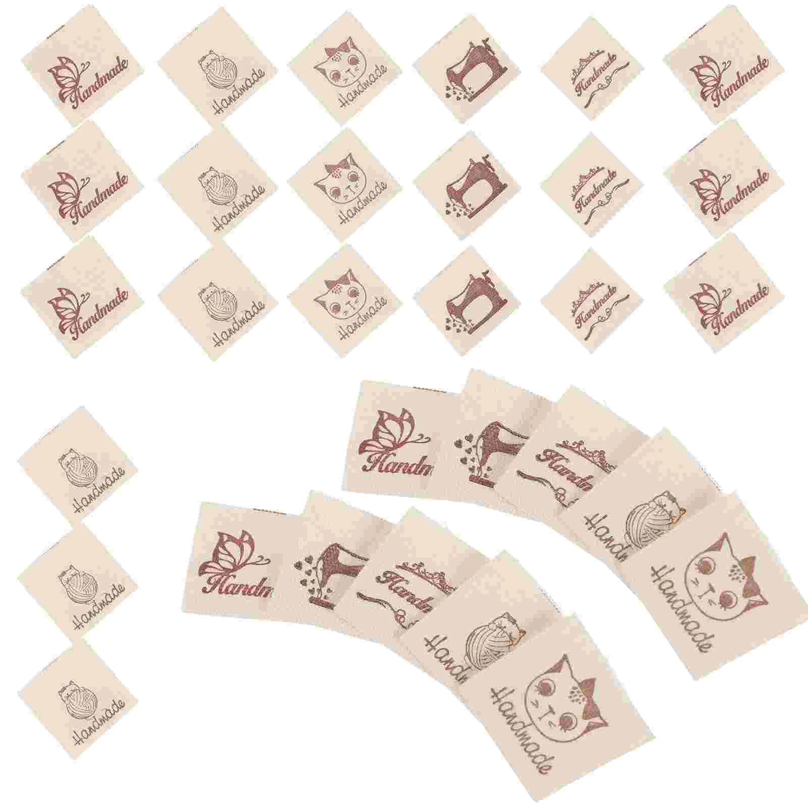 Handmade Woven Sewing Labels Cute Sew-On Woven Cloth Labels Embroidered Label Tags Cartoon Clothing Garment Decor
Handmade Woven Sewing Labels Cute Sew-On Woven Cloth Labels Embroidered Label Tags Cartoon Clothing Garment Decor