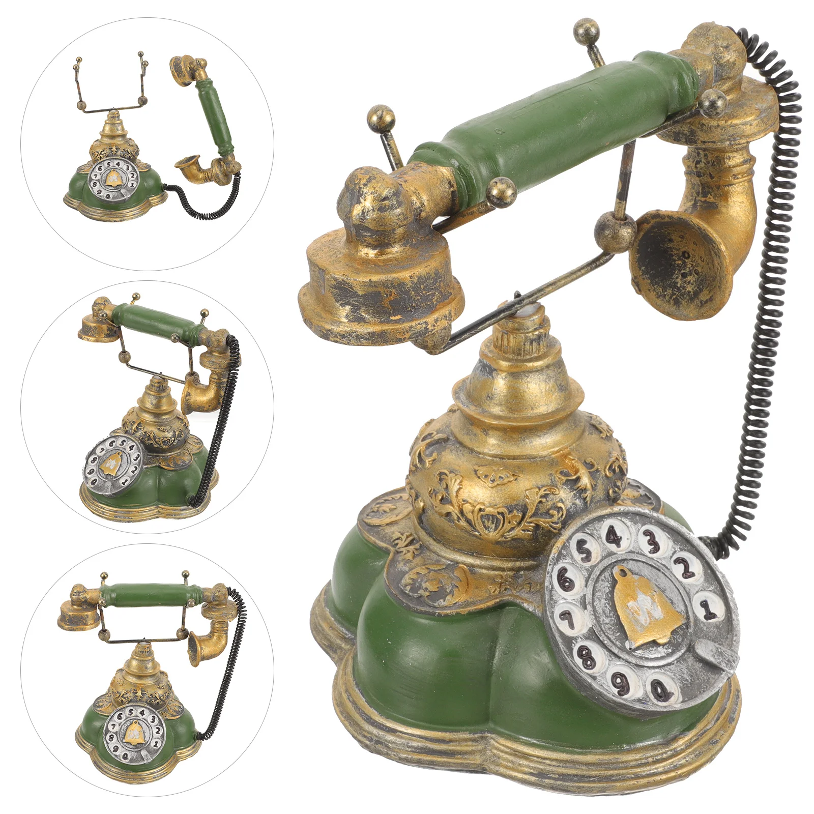 Corded Telephone Photograph Prop Resin Retro Telephone Classic Corded Telephone Vintage Home Office Hotel Desk Decor Ornament
Corded Telephone Photograph Prop Resin Retro Telephone Classic Corded Telephone Vintage Home Office Hotel Desk Decor Ornament