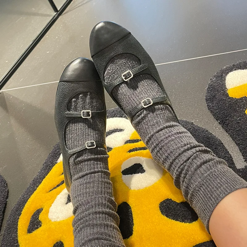 Double Buckle Mocasines Mary Janes Shoes Ballet Flats Zapatos Shallow Loafers Metal Decoration Mocasines Solid Tênis Fashion K
Double Buckle Mocasines Mary Janes Shoes Ballet Flats Zapatos Shallow Loafers Metal Decoration Mocasines Solid Tênis Fashion K