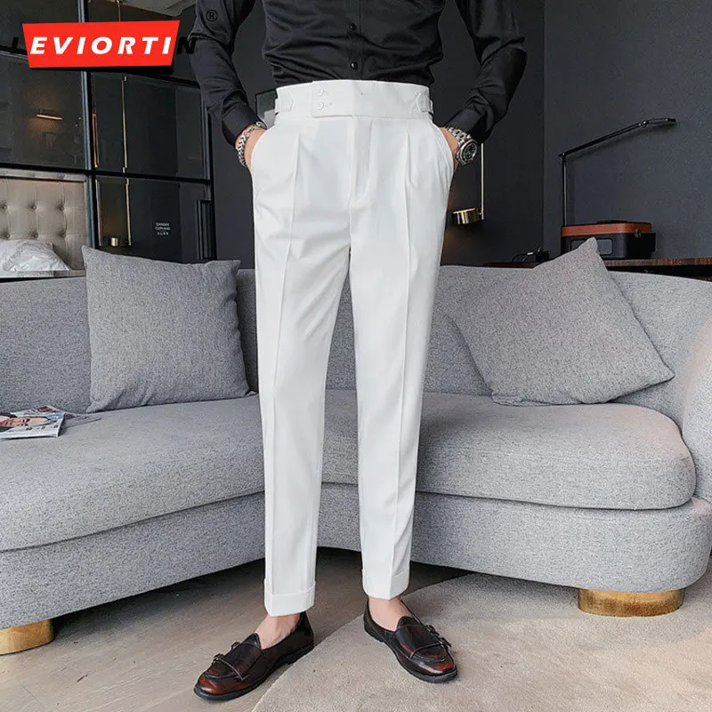 British Autumn New Solid Color High Waist Fashion Straight Leg Pants for Men High Quality Slim Fit Business Casual Pants Holmes
British Autumn New Solid Color High Waist Fashion Straight Leg Pants for Men High Quality Slim Fit Business Casual Pants Holmes