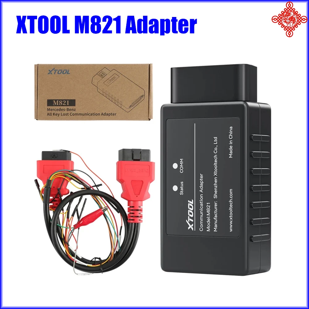 Original XTOOL M821 Adapter For Mer-cedes-Ben-z All Keys Lost Need Work With KC501/X100 Pad3/X100 Max D8 Auto Key Programmer
Original XTOOL M821 Adapter For Mer-cedes-Ben-z All Keys Lost Need Work With KC501/X100 Pad3/X100 Max D8 Auto Key Programmer