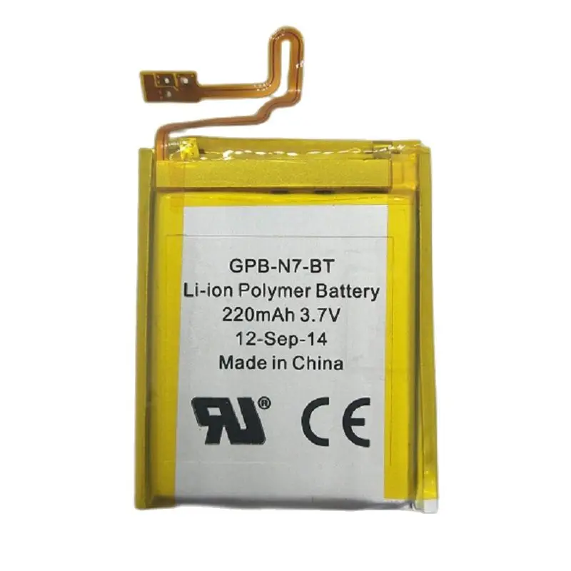 Battery for IPOD Nano 7 7th Gen Player Bateria New Lithium Polymer Rechargeable Accumulator Pack Replacement 3.7V 220mAh
Battery for IPOD Nano 7 7th Gen Player Bateria New Lithium Polymer Rechargeable Accumulator Pack Replacement 3.7V 220mAh