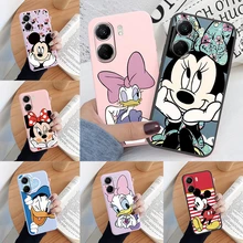 Mickey Minnie Pink For Redmi 13C Case Redmi13C Anime Cartoon Painted Soft Silicone Fundas For Redmi 13c 13 C Cover Protective