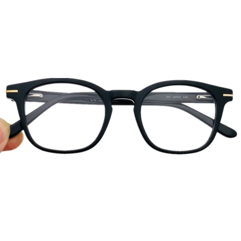 

2023 Concise Norble Men Frame for Prescription Glasses Imported Plank Square Rim 523 49-21-140mm