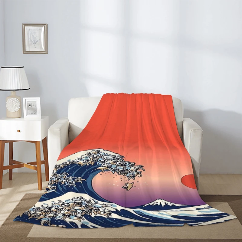 Custom Blanket Japanese Waves Furry Fluffy Soft Blankets for Bed Decorative Sofa Blanket Summer Comforter Throw & Throws Double
Custom Blanket Japanese Waves Furry Fluffy Soft Blankets for Bed Decorative Sofa Blanket Summer Comforter Throw & Throws Double